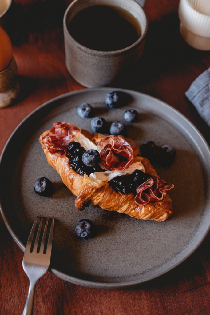 Blueberry cheese croissant