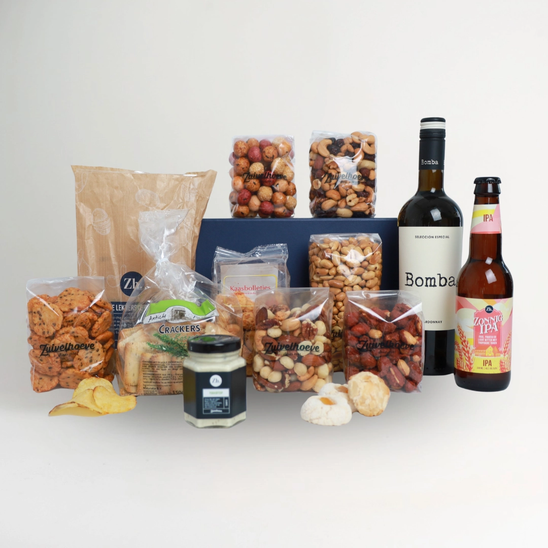 Large beer and snack package